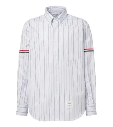 Thom Browne 4-Bar striped cotton shirt | Thumbnail 1 Thom Browne 4-Bar striped cotton shirt | Thumbnail 1