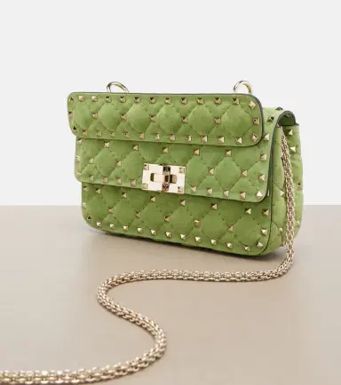 Valentino Garavani Rockstud Spike Small suede top-handle bag | Thumbnail 2 Valentino Garavani Rockstud Spike Small suede top-handle bag | Thumbnail 2