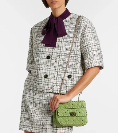 Valentino Garavani Rockstud Spike Small suede top-handle bag | Thumbnail 7 Valentino Garavani Rockstud Spike Small suede top-handle bag | Thumbnail 7