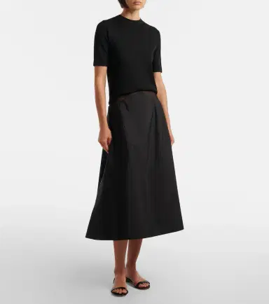 The Row Irella cotton poplin midi skirt | Thumbnail 2 The Row Irella cotton poplin midi skirt | Thumbnail 2