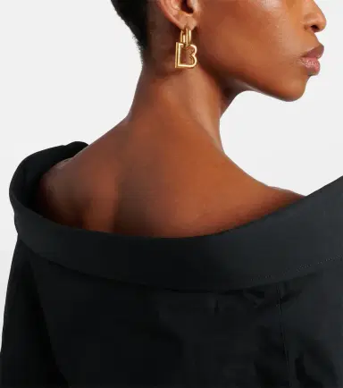 Balenciaga Eisa B hoop earrings | Thumbnail 6 Balenciaga Eisa B hoop earrings | Thumbnail 6