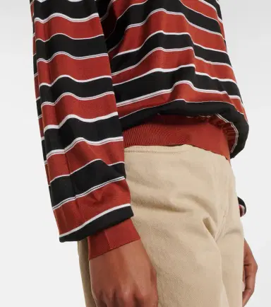 Prada Striped silk polo shirt | Thumbnail 6 Prada Striped silk polo shirt | Thumbnail 6