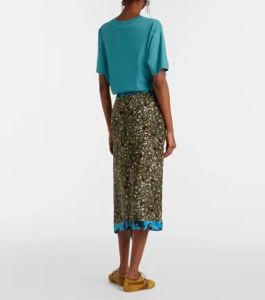 Dries Van Noten Printed ruffled midi skirt | Thumbnail 4 Dries Van Noten Printed ruffled midi skirt | Thumbnail 4