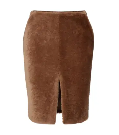 Saint Laurent Shearling pencil skirt | Thumbnail 1 Saint Laurent Shearling pencil skirt | Thumbnail 1