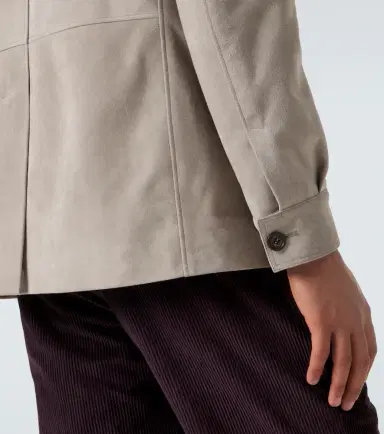 ELEVENTY Shearling-trimmed suede field jacket | Thumbnail 3 ELEVENTY Shearling-trimmed suede field jacket | Thumbnail 3