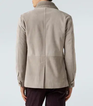 ELEVENTY Shearling-trimmed suede field jacket | Thumbnail 6 ELEVENTY Shearling-trimmed suede field jacket | Thumbnail 6