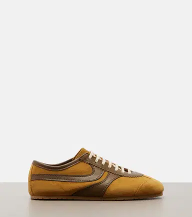Dries Van Noten Leather-trimmed suede sneakers | Thumbnail 4 Dries Van Noten Leather-trimmed suede sneakers | Thumbnail 4