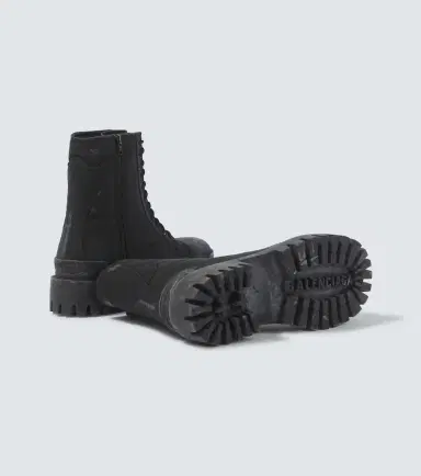 Balenciaga Combat Strike canvas lace-up boots | Thumbnail 2 Balenciaga Combat Strike canvas lace-up boots | Thumbnail 2