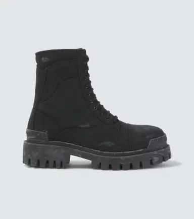 Balenciaga Combat Strike canvas lace-up boots | Thumbnail 4 Balenciaga Combat Strike canvas lace-up boots | Thumbnail 4