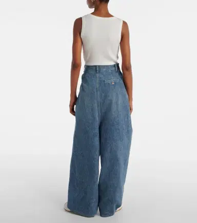 Loewe Draped wide-leg jeans | Thumbnail 5 Loewe Draped wide-leg jeans | Thumbnail 5