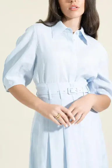 Gabriela Hearst Sansi Top - Light Blue | Thumbnail 3 Gabriela Hearst Sansi Top - Light Blue | Thumbnail 3
