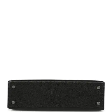 HERMÈS Hermes "Clou De Coeur" Kelly Sellier 20 Black Chevre Chamkila Palladium Hardware | Thumbnail 6 HERMÈS Hermes "Clou De Coeur" Kelly Sellier 20 Black Chevre Chamkila Palladium Hardware | Thumbnail 6