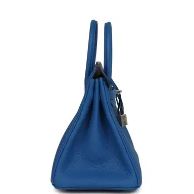HERMÈS Hermes Birkin 25 Bleu Zellige Togo Palladium Hardware | Thumbnail 3 HERMÈS Hermes Birkin 25 Bleu Zellige Togo Palladium Hardware | Thumbnail 3