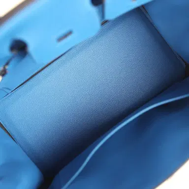 HERMÈS Hermes Birkin 25 Bleu Zellige Togo Palladium Hardware | Thumbnail 8 HERMÈS Hermes Birkin 25 Bleu Zellige Togo Palladium Hardware | Thumbnail 8