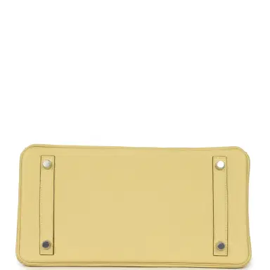 HERMÈS Hermes Birkin 30 Jaune Poussin Togo Palladium Hardware | Thumbnail 6 HERMÈS Hermes Birkin 30 Jaune Poussin Togo Palladium Hardware | Thumbnail 6
