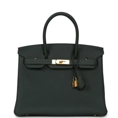 HERMÈS Hermes Birkin 30 Vert Mangrove Togo Gold Hardware | Thumbnail 1 HERMÈS Hermes Birkin 30 Vert Mangrove Togo Gold Hardware | Thumbnail 1