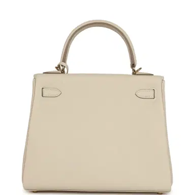 HERMÈS Hermes Kelly Retourne 25 Craie Togo Permabrass Hardware | Thumbnail 4 HERMÈS Hermes Kelly Retourne 25 Craie Togo Permabrass Hardware | Thumbnail 4