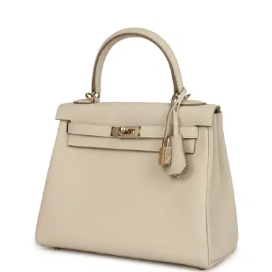 HERMÈS Hermes Kelly Retourne 25 Craie Togo Permabrass Hardware | Thumbnail 5 HERMÈS Hermes Kelly Retourne 25 Craie Togo Permabrass Hardware | Thumbnail 5
