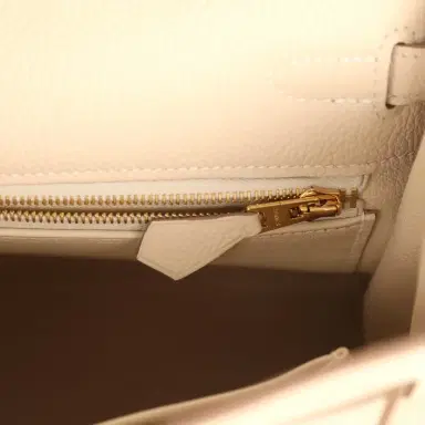 HERMÈS Hermes Kelly Retourne 25 Craie Togo Permabrass Hardware | Thumbnail 9 HERMÈS Hermes Kelly Retourne 25 Craie Togo Permabrass Hardware | Thumbnail 9