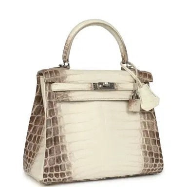 HERMÈS Hermes Kelly Retourne 25 Himalaya Niloticus Crocodile Palladium Hardware | Thumbnail 2 HERMÈS Hermes Kelly Retourne 25 Himalaya Niloticus Crocodile Palladium Hardware | Thumbnail 2