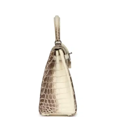 HERMÈS Hermes Kelly Retourne 25 Himalaya Niloticus Crocodile Palladium Hardware | Thumbnail 3 HERMÈS Hermes Kelly Retourne 25 Himalaya Niloticus Crocodile Palladium Hardware | Thumbnail 3