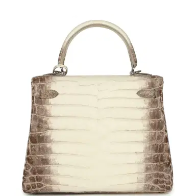 HERMÈS Hermes Kelly Retourne 25 Himalaya Niloticus Crocodile Palladium Hardware | Thumbnail 4 HERMÈS Hermes Kelly Retourne 25 Himalaya Niloticus Crocodile Palladium Hardware | Thumbnail 4