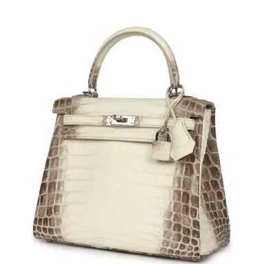 HERMÈS Hermes Kelly Retourne 25 Himalaya Niloticus Crocodile Palladium Hardware | Thumbnail 5 HERMÈS Hermes Kelly Retourne 25 Himalaya Niloticus Crocodile Palladium Hardware | Thumbnail 5