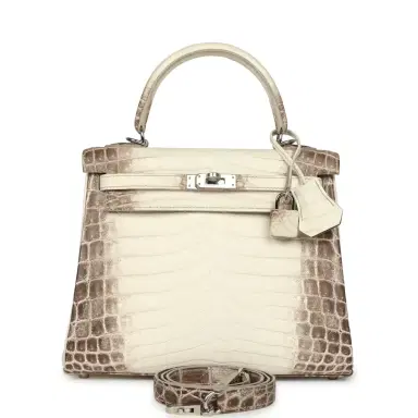 HERMÈS Hermes Kelly Retourne 25 Himalaya Niloticus Crocodile Palladium Hardware | Thumbnail 1 HERMÈS Hermes Kelly Retourne 25 Himalaya Niloticus Crocodile Palladium Hardware | Thumbnail 1