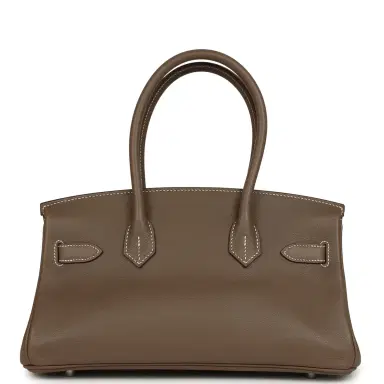 HERMÈS Hermes Shoulder Birkin Light 29 Etoupe Evercolor Palladium Hardware | Thumbnail 4 HERMÈS Hermes Shoulder Birkin Light 29 Etoupe Evercolor Palladium Hardware | Thumbnail 4