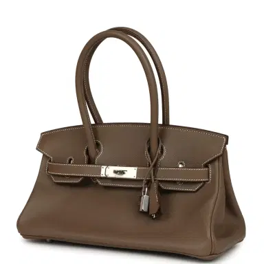 HERMÈS Hermes Shoulder Birkin Light 29 Etoupe Evercolor Palladium Hardware | Thumbnail 5 HERMÈS Hermes Shoulder Birkin Light 29 Etoupe Evercolor Palladium Hardware | Thumbnail 5