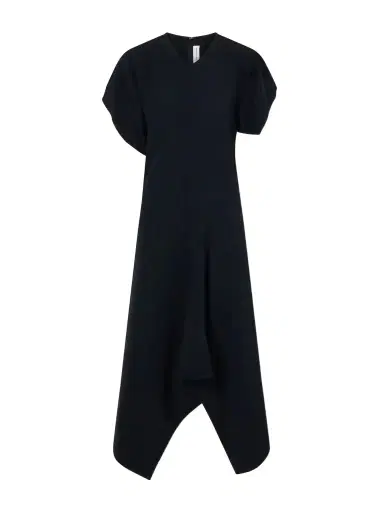 Victoria Beckham Draped Jersey Midi Dress | Thumbnail 1 Victoria Beckham Draped Jersey Midi Dress | Thumbnail 1