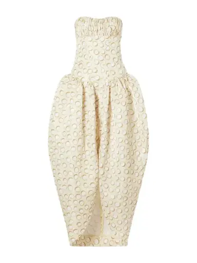 ALÉMAIS Paula Ruched Printed Brocade Gown | Thumbnail 1 ALÉMAIS Paula Ruched Printed Brocade Gown | Thumbnail 1