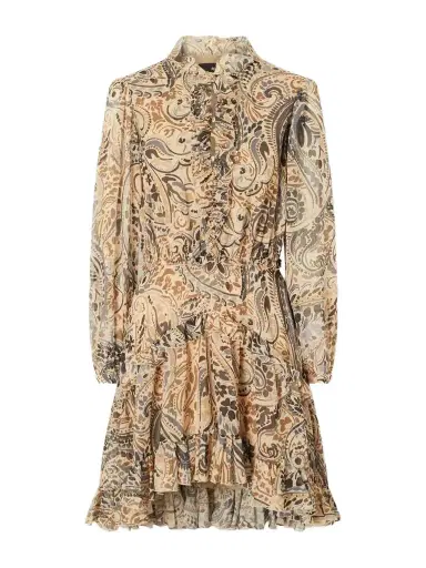 Etro Tiered Ruffled Paisley-print Chiffon Mini Dress | Thumbnail 1 Etro Tiered Ruffled Paisley-print Chiffon Mini Dress | Thumbnail 1