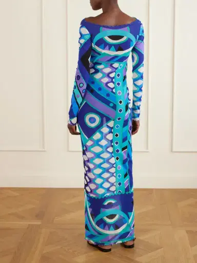 PUCCI Printed Tulle Maxi Dress | Thumbnail 3 PUCCI Printed Tulle Maxi Dress | Thumbnail 3