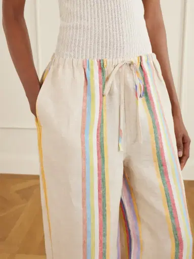 Staud Mateo Striped Linen Wide-leg Pants | Thumbnail 5 Staud Mateo Striped Linen Wide-leg Pants | Thumbnail 5