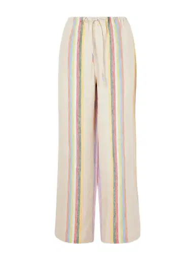 Staud Mateo Striped Linen Wide-leg Pants | Thumbnail 1 Staud Mateo Striped Linen Wide-leg Pants | Thumbnail 1