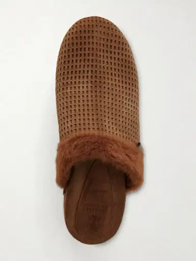 Brunello Cucinelli Bead-embellished Shearling-trimmed Suede Clogs | Thumbnail 6 Brunello Cucinelli Bead-embellished Shearling-trimmed Suede Clogs | Thumbnail 6