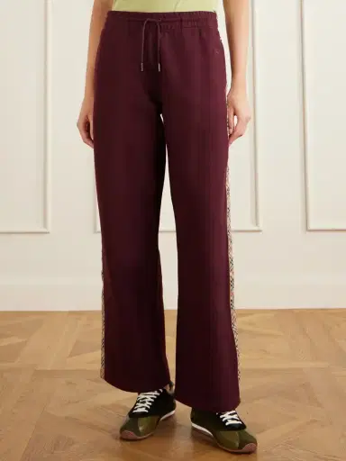 Burberry Jodie Checked Cotton-jersey Straight-leg Track Pants | Thumbnail 3 Burberry Jodie Checked Cotton-jersey Straight-leg Track Pants | Thumbnail 3