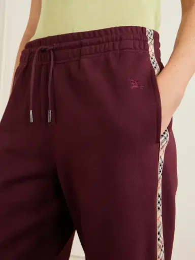 Burberry Jodie Checked Cotton-jersey Straight-leg Track Pants | Thumbnail 5 Burberry Jodie Checked Cotton-jersey Straight-leg Track Pants | Thumbnail 5