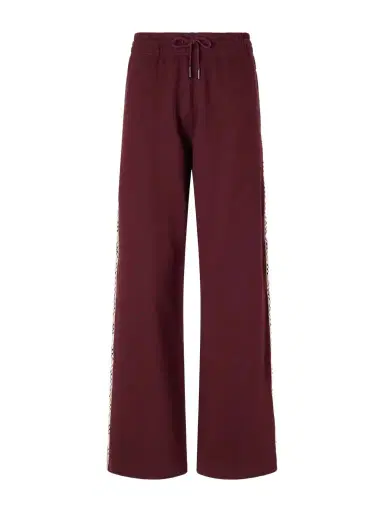 Burberry Jodie Checked Cotton-jersey Straight-leg Track Pants | Thumbnail 1 Burberry Jodie Checked Cotton-jersey Straight-leg Track Pants | Thumbnail 1