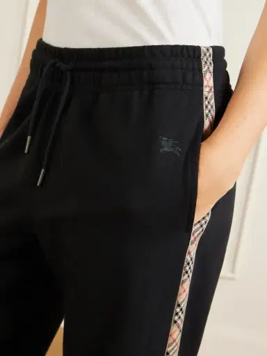 Burberry Jodie Checked Cotton-jersey Straight-leg Track Pants | Thumbnail 5 Burberry Jodie Checked Cotton-jersey Straight-leg Track Pants | Thumbnail 5