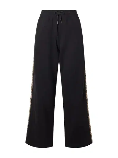 Burberry Jodie Checked Cotton-jersey Straight-leg Track Pants | Thumbnail 1 Burberry Jodie Checked Cotton-jersey Straight-leg Track Pants | Thumbnail 1