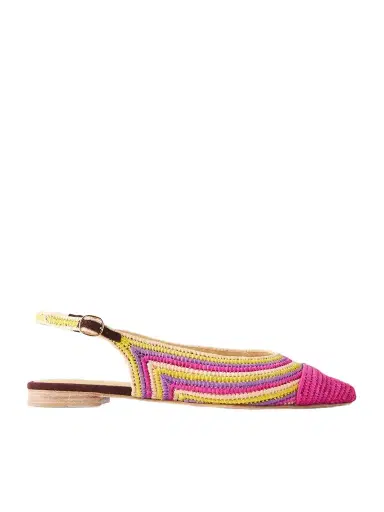 Gabriela Hearst Strength Crocheted-raffia Ballet Flats | Thumbnail 1 Gabriela Hearst Strength Crocheted-raffia Ballet Flats | Thumbnail 1