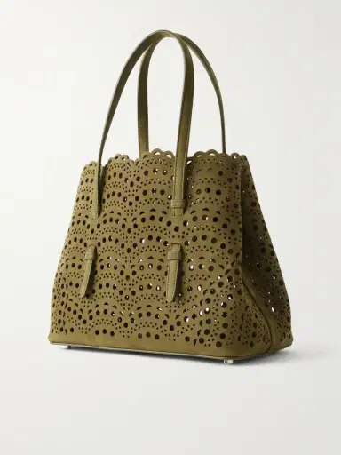 Alaïa Mina Cut-out Suede Tote | Thumbnail 4 Alaïa Mina Cut-out Suede Tote | Thumbnail 4