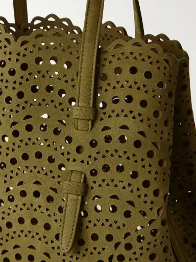 Alaïa Mina Cut-out Suede Tote | Thumbnail 5 Alaïa Mina Cut-out Suede Tote | Thumbnail 5