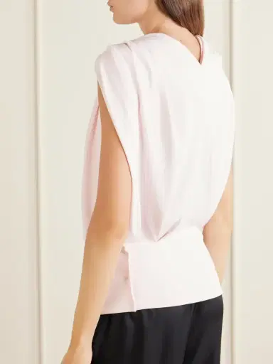 Sportmax Lacuna Embellished Draped Jersey Blouse | Thumbnail 3 Sportmax Lacuna Embellished Draped Jersey Blouse | Thumbnail 3