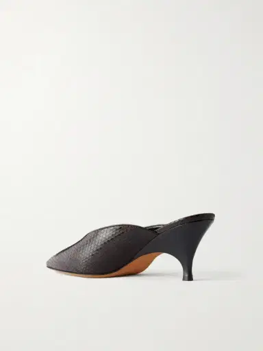Le Monde Béryl Petra 70 Snake-effect Leather Mules | Thumbnail 3 Le Monde Béryl Petra 70 Snake-effect Leather Mules | Thumbnail 3