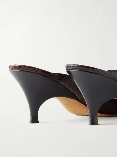 Le Monde Béryl Petra 70 Snake-effect Leather Mules | Thumbnail 5 Le Monde Béryl Petra 70 Snake-effect Leather Mules | Thumbnail 5