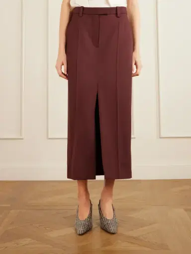 Brunello Cucinelli Wool Midi Skirt | Thumbnail 3 Brunello Cucinelli Wool Midi Skirt | Thumbnail 3