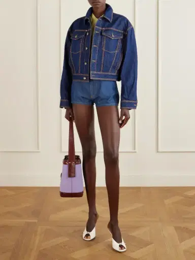 Versace Denim High-rise Shorts | Thumbnail 2 Versace Denim High-rise Shorts | Thumbnail 2